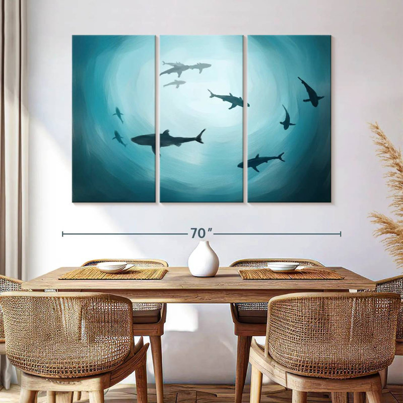 Brampt Shark Silhouette, 42" H x 65" W