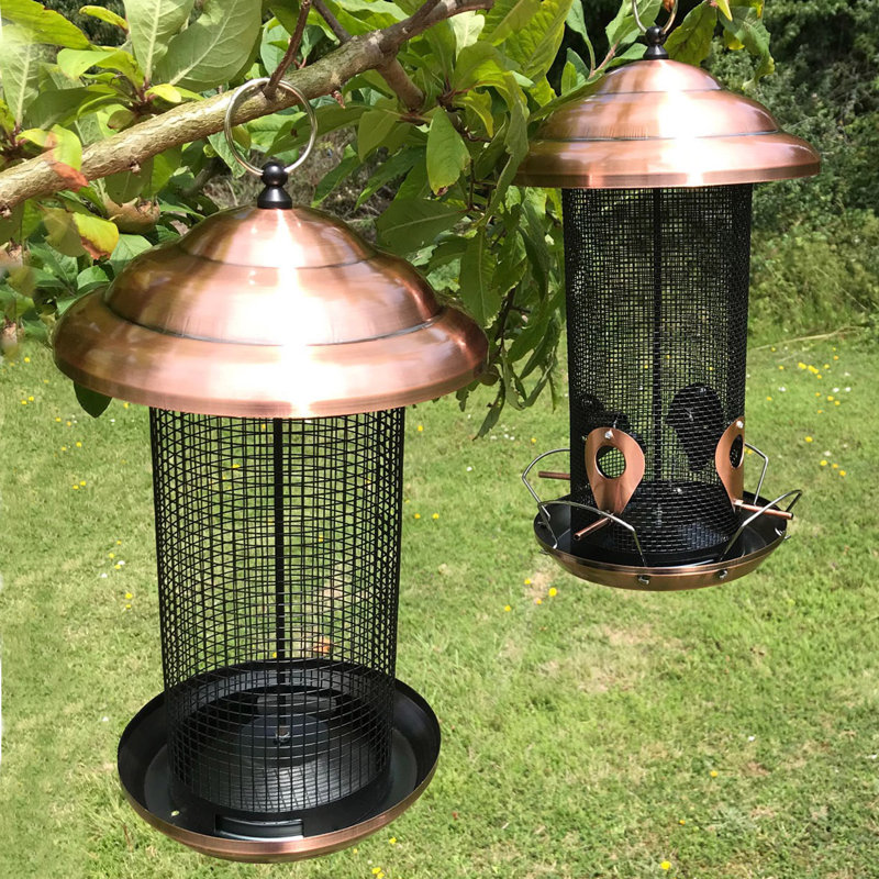 Evanoff Metal Hanging Tube Bird Feeder
