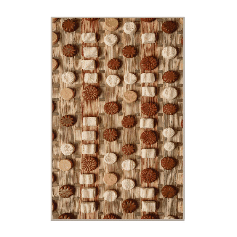  Tapis lavable avec gâteaux de riz et desserts, Tapis de couloir 2 pi x 5 pi