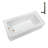 Streamline 66 in. x 32 in. Acrylic Left-Hand Drain Alcove Bathtub in Glossy White With External Drain-101699370