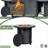30" Propane Gas Fire Pit Table, 50000 BTU Round Steel Fire Pit for Outside Patio Deck Garden Courtyard-Black-444198362