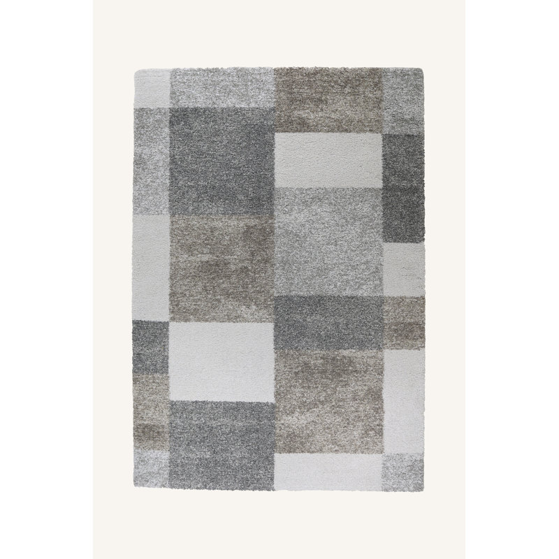 Lacey-Summer Machine Woven Beige/Grey Indoor Rug, Rectangle 133 x 195cm