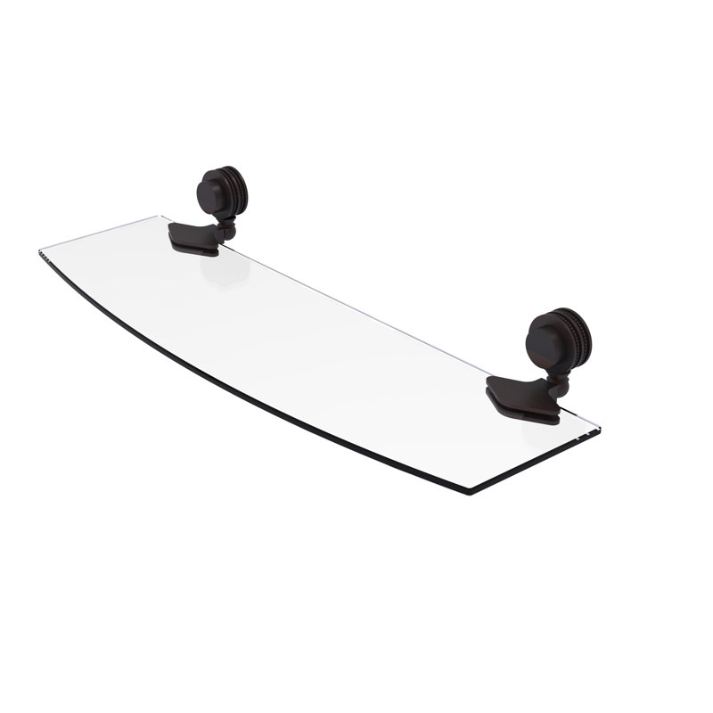 Venus Bracket Shelf, Unlacquered Brass
