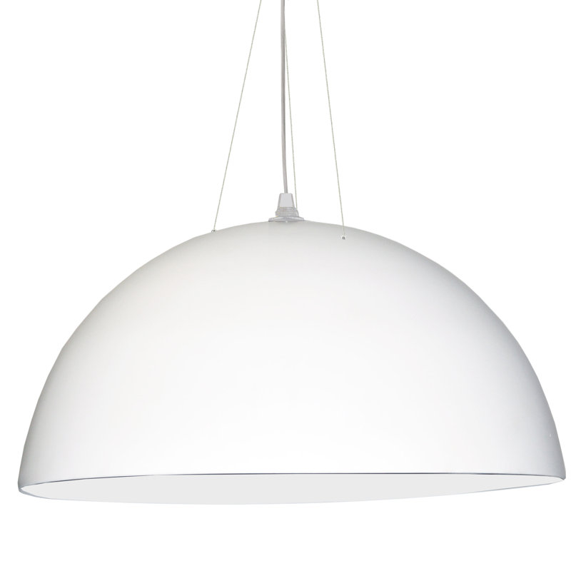 Luminaire pour dôme 3 lumières unique Oklee, blanc