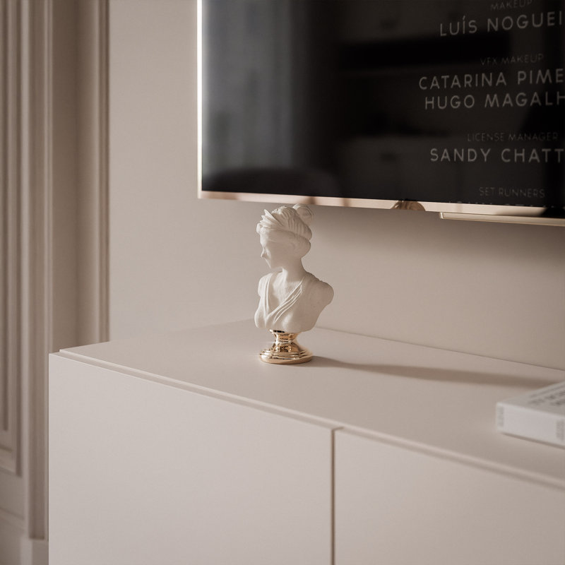 TV-Lowboard TV-Unit ANGEL, 36cm H x 100cm L x 40cm W, Cashmere