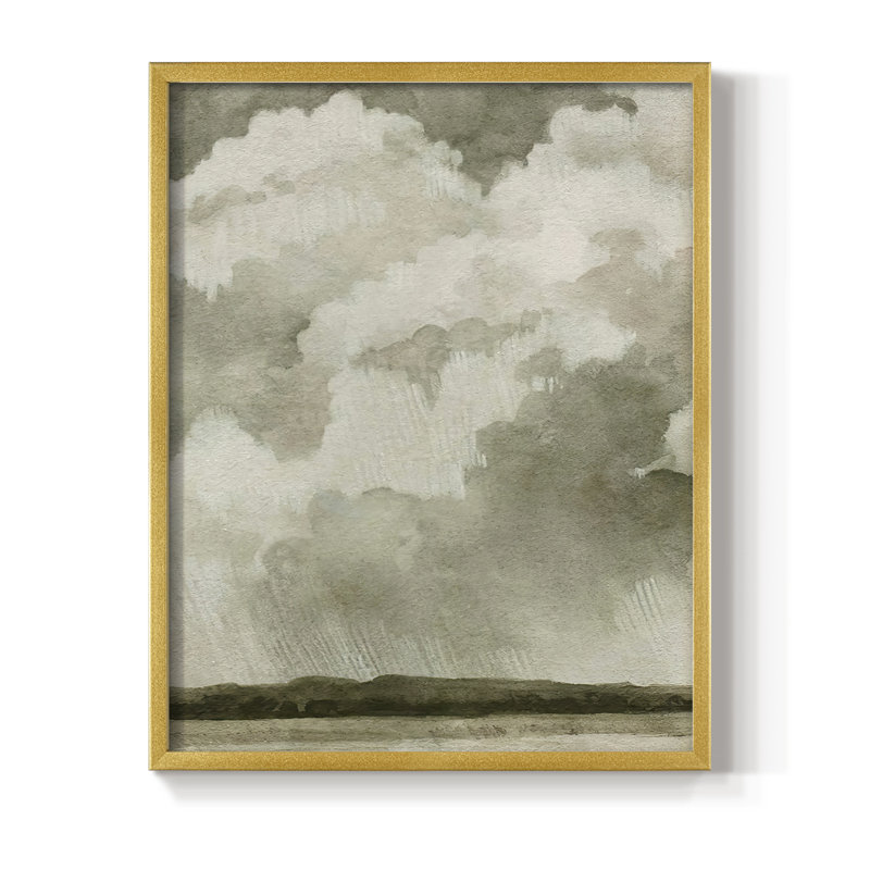 «Big Dark Sky I», reproduction encadrée - bois massif, H 14 po x l 11 po