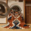 Tapis lavable d'inspiration Pueblo-555103322