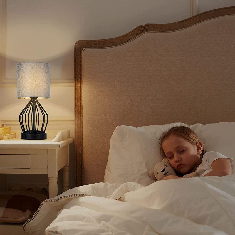 Lampe de table USB en métal Ellecourt