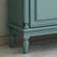 Banc de rangement bleu en bois manufacturé-1743652676