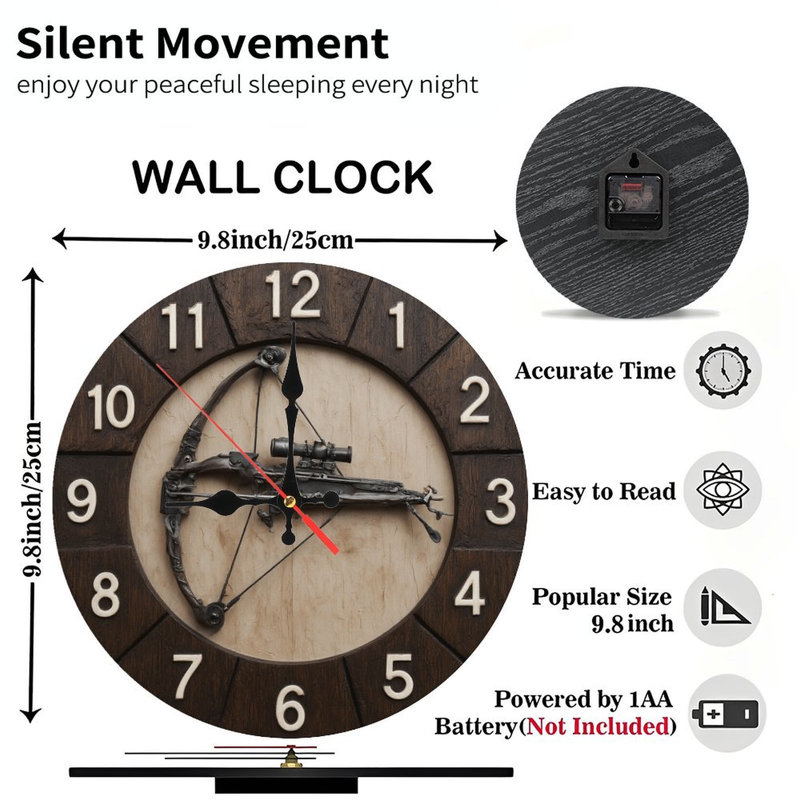 Horloge avec arbalète et portée