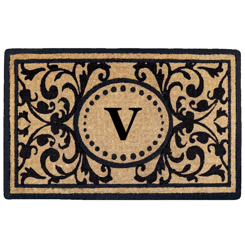 Osborne Non-Slip Floral Outdoor Doormat, V