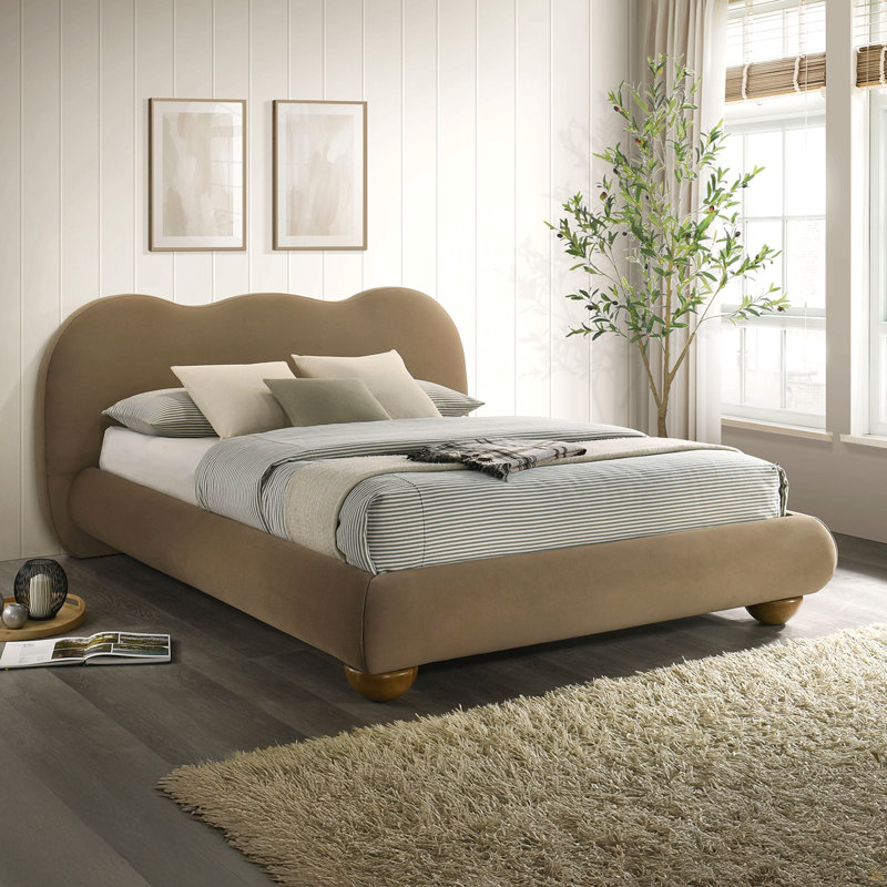 Mobilier de chambre à coucher 1pc, Très grand lit, Brun