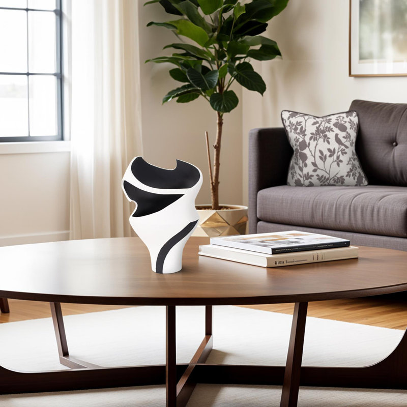 Vase blanc Witta - court