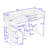 Haken Kids Twin Loft Bed with Drawers-1826652079