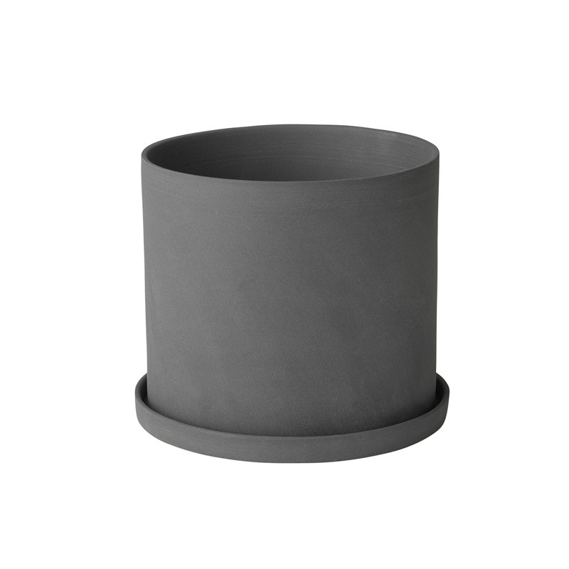 Nona Ceramic Nursery Pot, Black