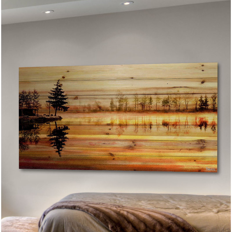 Juneau Chanannes - impression graphique sur bois, H 20 po x l 40 po x P 1,5 po