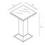 Arden Outdoor Square Bar Table