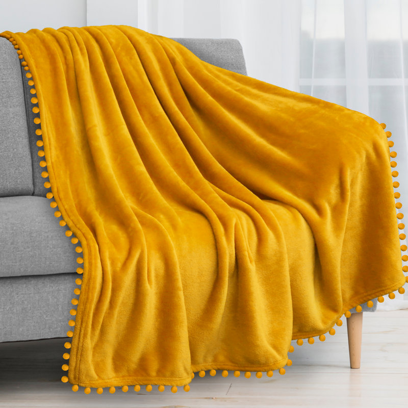 Couverture , Jaune, 50 po x 60 po