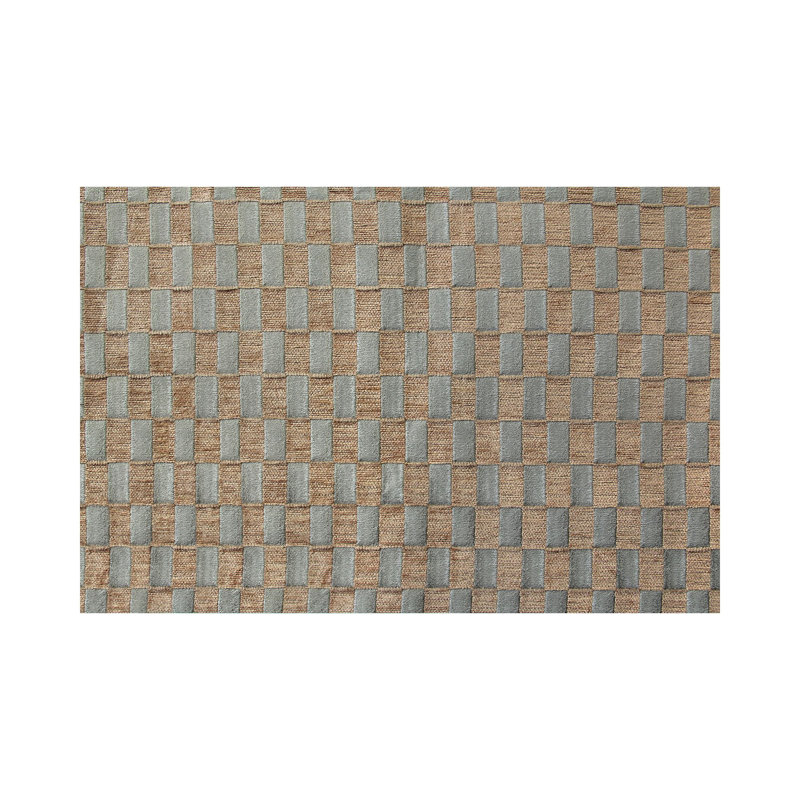 Tissu Bloom Damier, Couleur chair naturelle