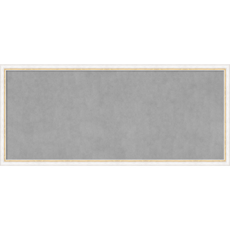 Tableau magnétique encadré or blanc Morgan, H 22 po x l 50 po