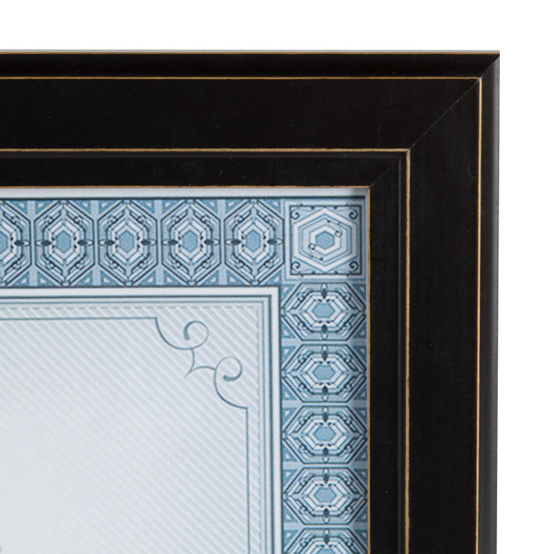 Loven Wood Matte Picture Frame, Distressed Black