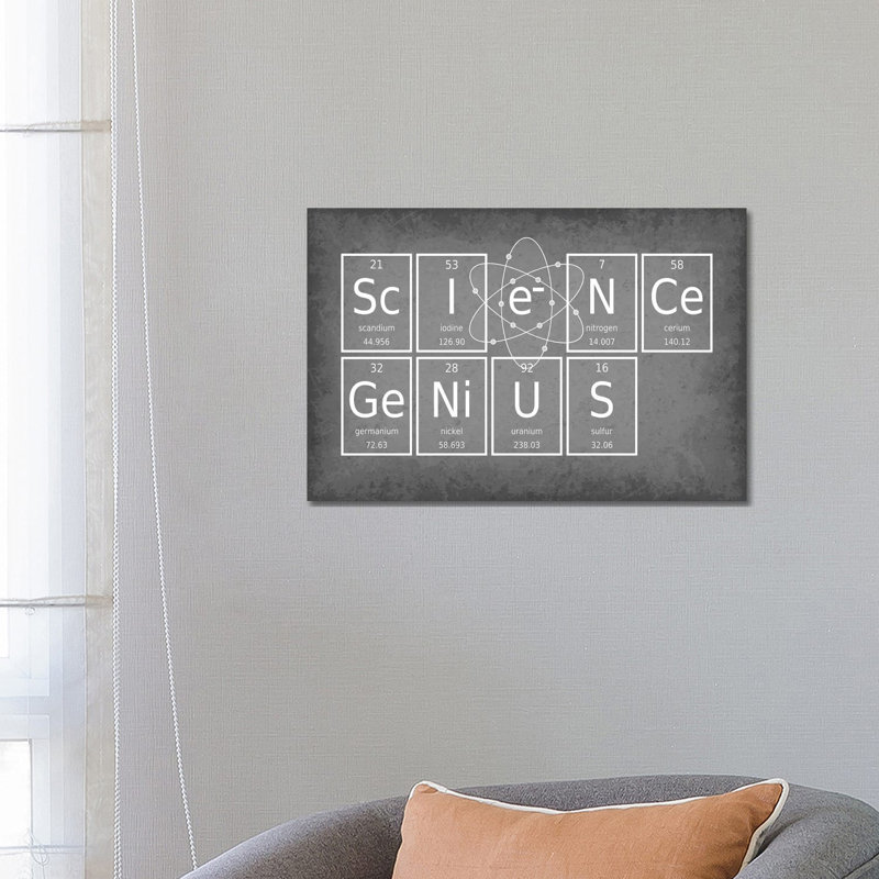 Science Genius by GetYourNerdOn - Wrapped Canvas Print, 66.04 cm H x 45.72 cm W x 3.175 cm D
