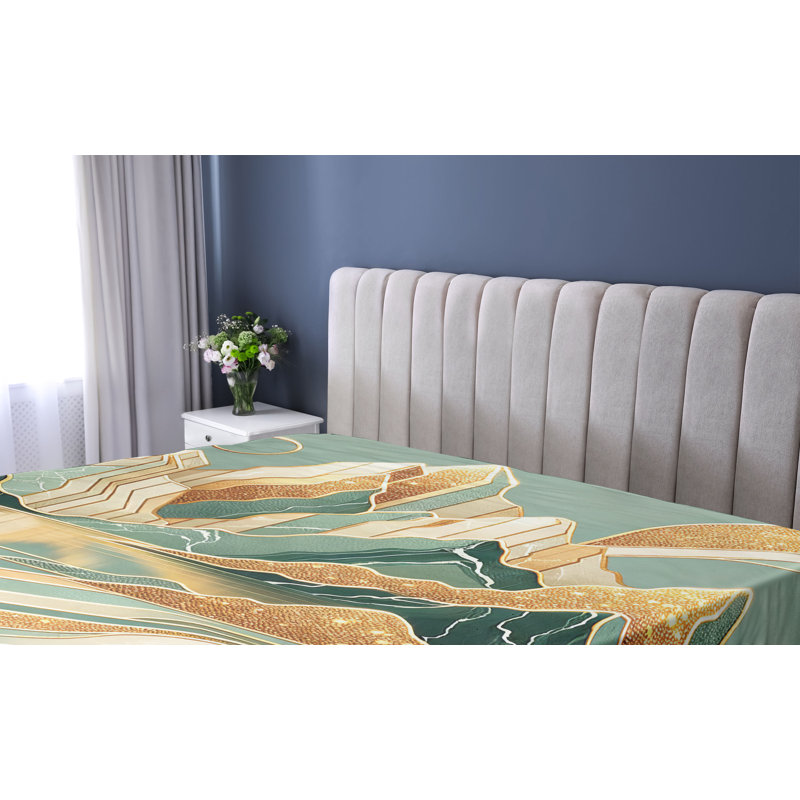 Drap-housse Ambesonne Mid Century, Drap-housse de taille très grand