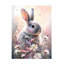 «Bilge Paksoylu Rabbit And Flowers 2», reproduction sur toile-166242763