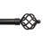 Exclusive Home Torch Curtain Rod and Coordinating Finial Set, Adjustable-437156254-437156239