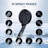 High-Pressure 10-Mode Rainfall Shower Head Combo with Handheld & 78" Hose, Black