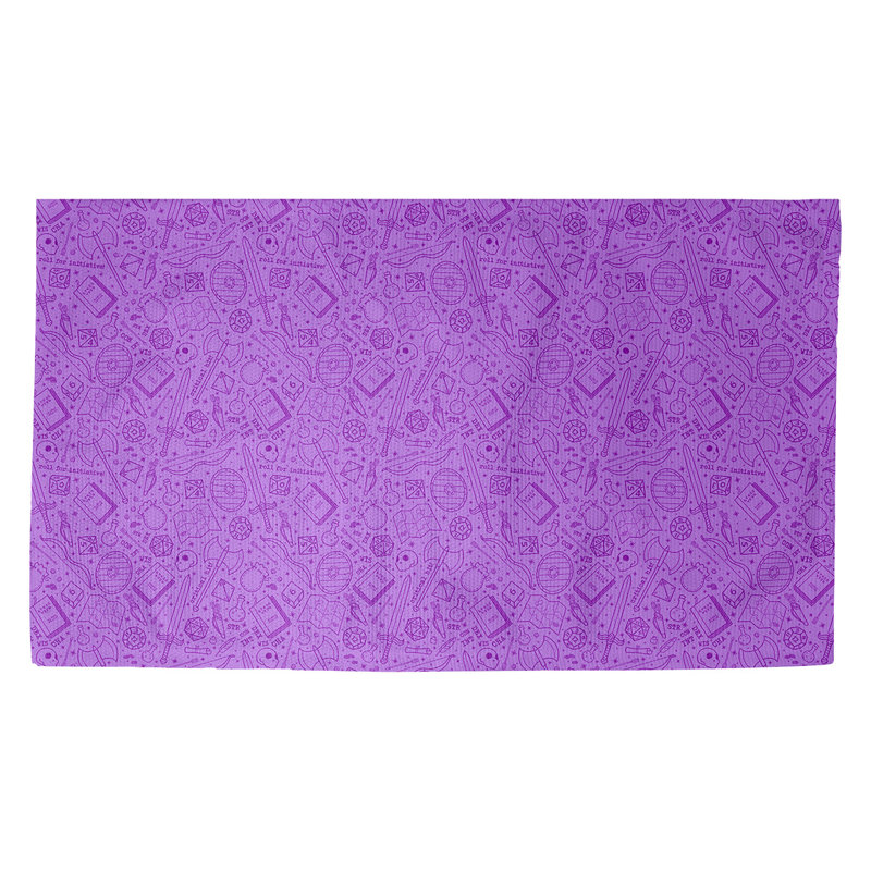 Tapis mauve à motif de jeu de rôles Avicia, Rectangle 5 pi 3 po x 7 pi 2 po