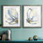Cobalt & Paynes Petals I - Ensemble de 2 reproductions de cadres photo sur toile
