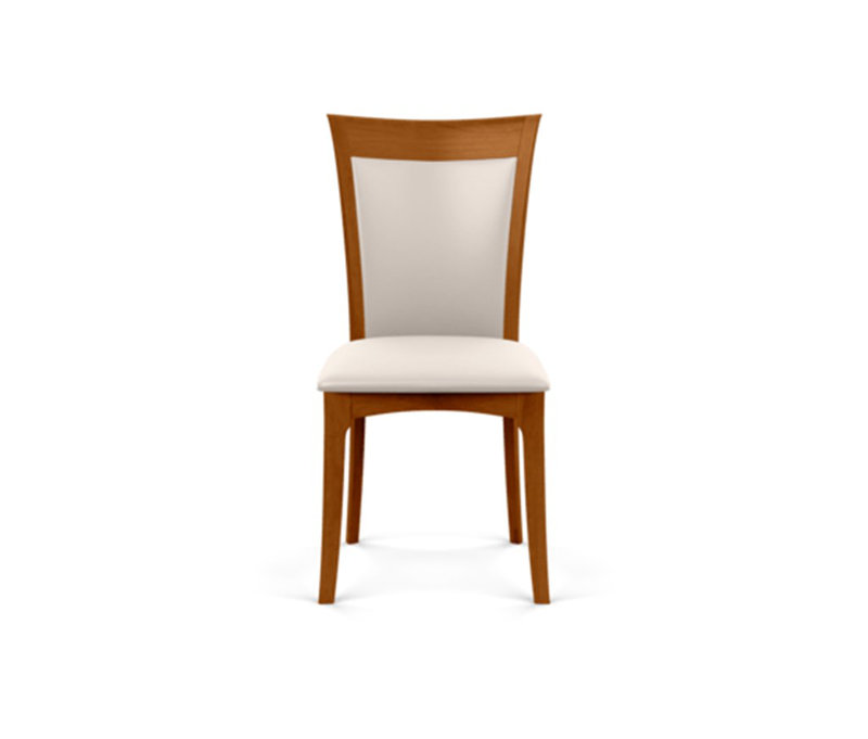 Morgan Leather Dining Chair, White, Autumn Cherry