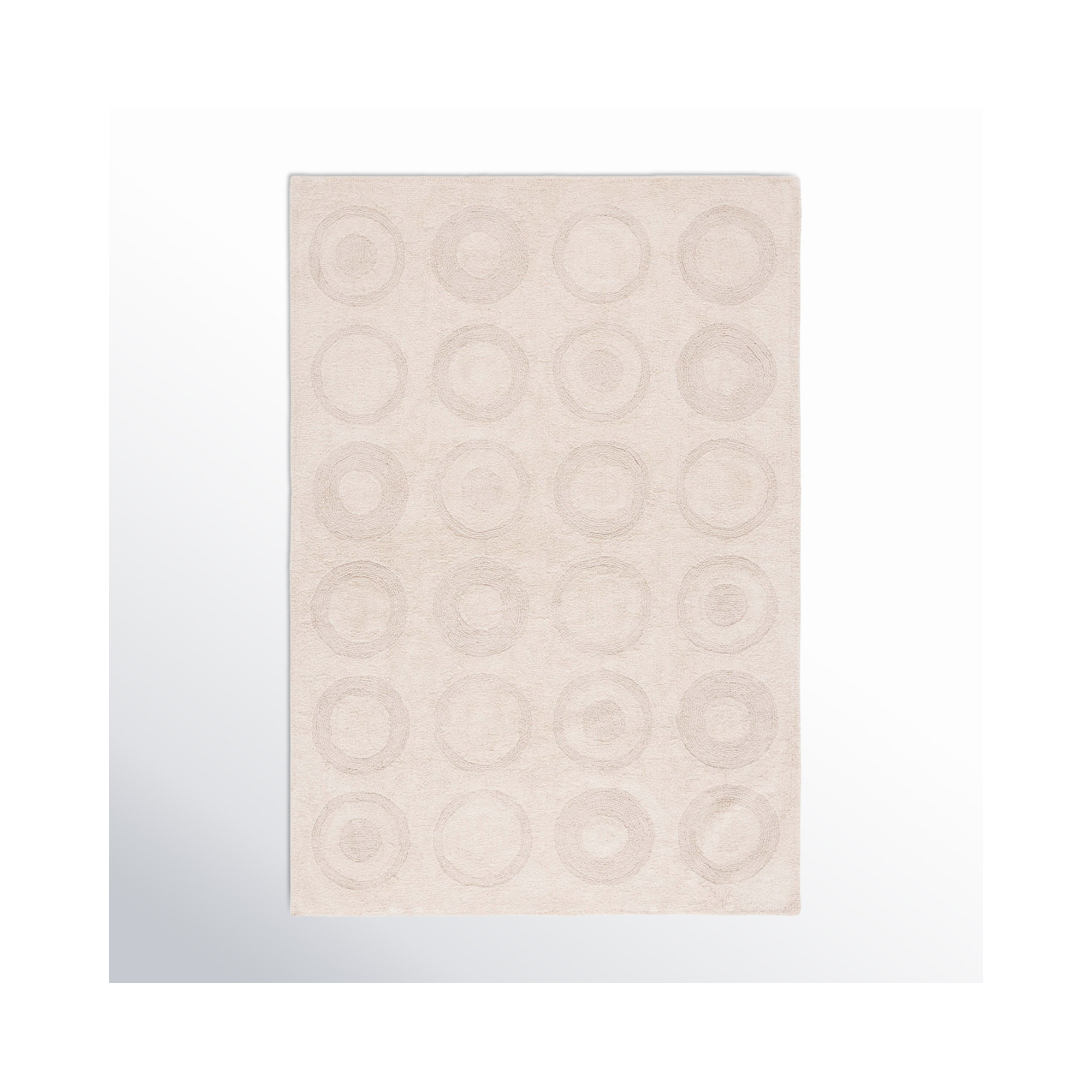 Mullen Handmade Recycled Cotton Ivory Rug, Rectangle 8' x 10'