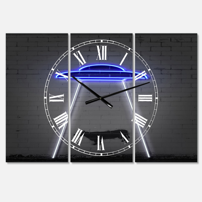 Horloge murale Neon UFO