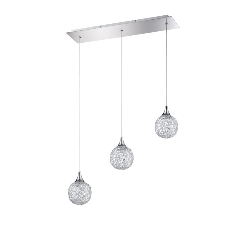 Luminaire suspendu en grappe à 3 lumières McManus