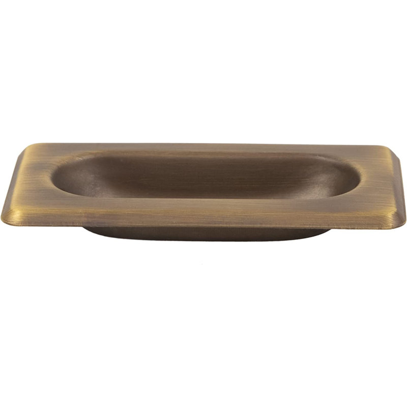 Rehausse de fenêtre (3 1/8 po x 1 5/8 po), Laiton antique