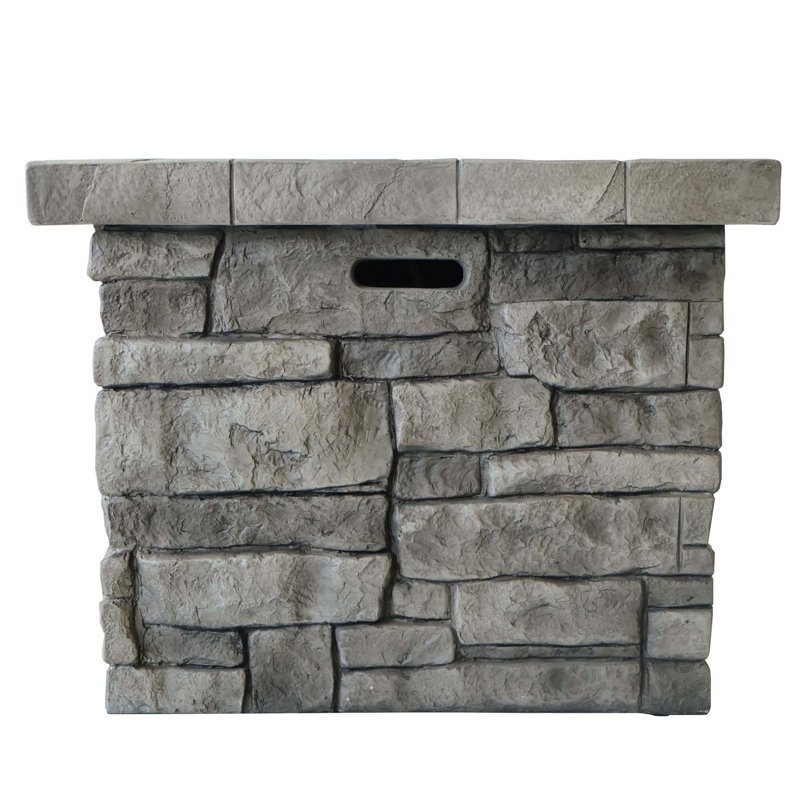 30" Outdoor Square Mgo Propane Fire Pit - 40,000 BTU