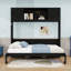 Lit escamotable en bois avec armoires de rangement-1140946016
