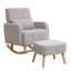 Ensemble de chaise berçante et repose-pieds rembourrés Teddy-783058118