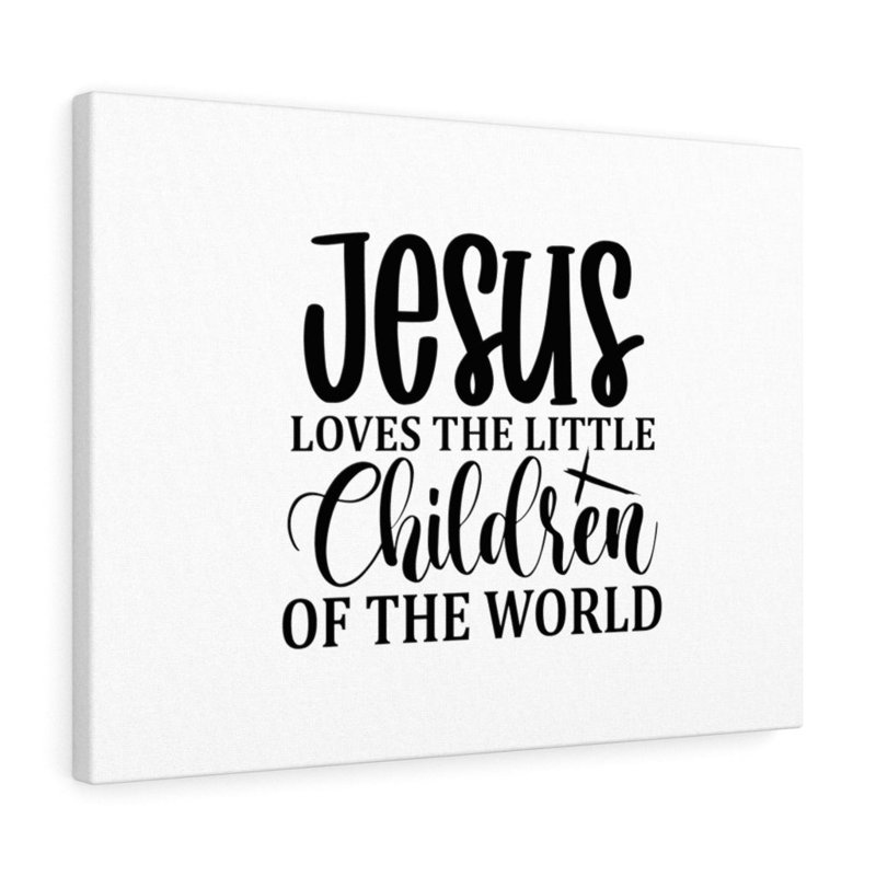 Loves The Little Children - Wrapped Canvas Print, 28cm H x 36cm W
