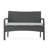 Kd Chat - Pe & Iron Outdoor Seating Waterproof Fabric Cushions In Grey 43.94 X 28.3 31.26 Inches 4 Pc Construction 44 27.5 31.5-835618647