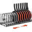 Organisateur de couvercles de casseroles et poêles, noir

Extensible de 30 à 58 cm, 14 séparateurs ajustables