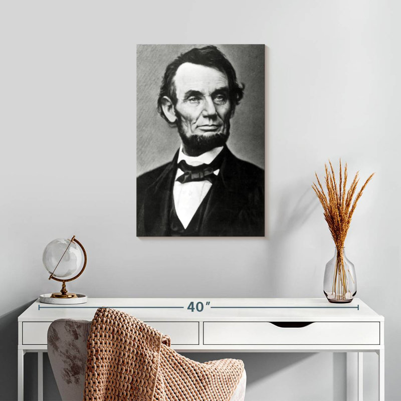 Keiri Monochrome Abraham Lincoln, 24" H x 16" W