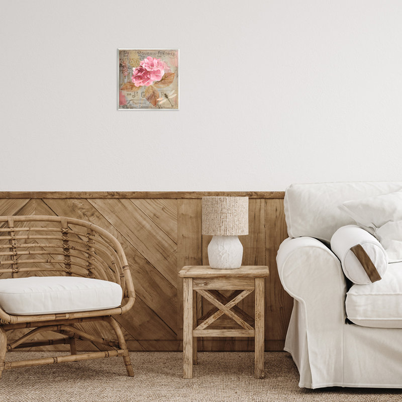 Plaque murale rétro française d'hortensias, design par Sasha