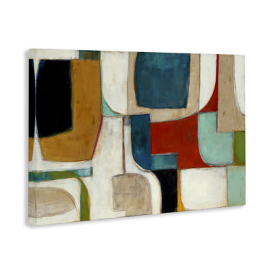  «Abstract Cubism Shapes», art mural sur toile par Kippi Leonard