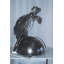 Grande sculpture statue de tortue de mer en aluminium 33 po x 24 po x H 36 po