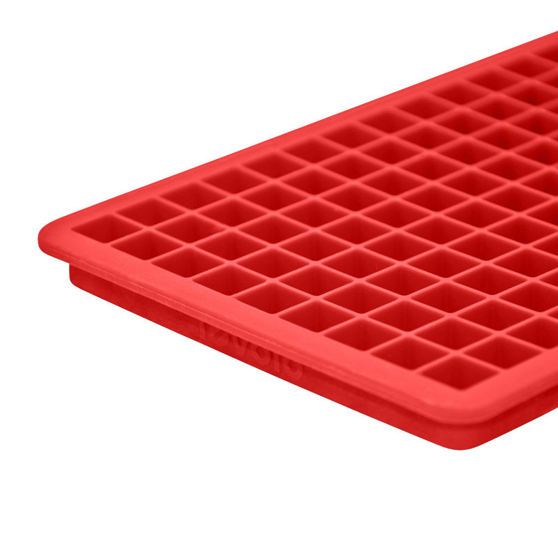 Mini Ice Cube Tray with Lid, Candy Apple Red
