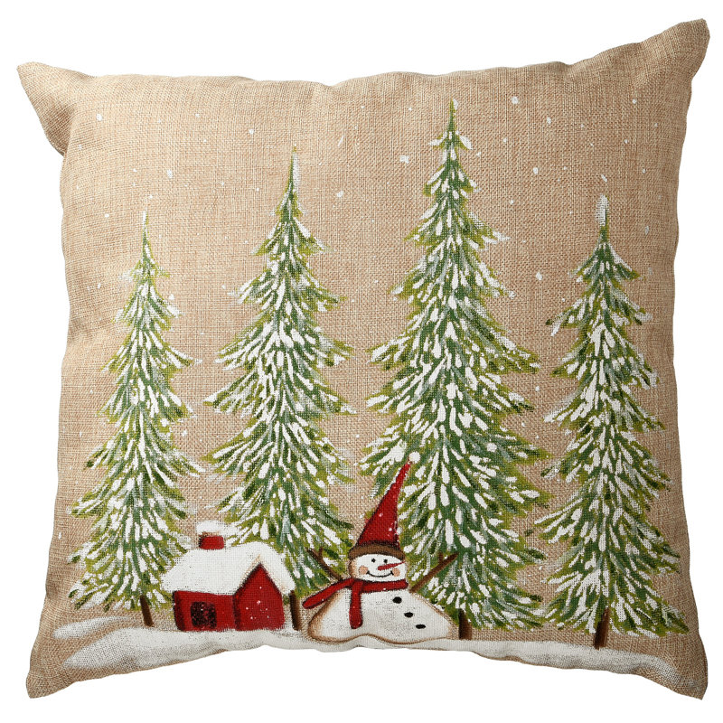 National Tree Company 18" Alpine Collection Evergreen Trees Pillow
