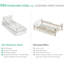 304 Stainless Steel NeverRust Compact Dish Drying Rack with Utensil Holder